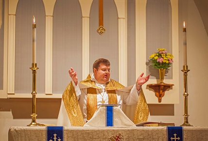 Fr. Grant at Easter Vigil
